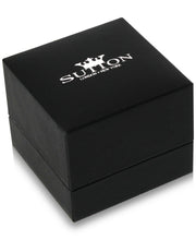 Load image into Gallery viewer, Men's Black-Tone Sterling Silver & Jet Cubic Zirconia Stud Earrings