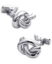 Load image into Gallery viewer, Sutton Sterling Silver Rope Knot Cufflinks