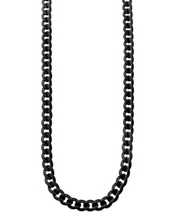 Sutton Stainless Steel Black Curb Link Chain Necklace