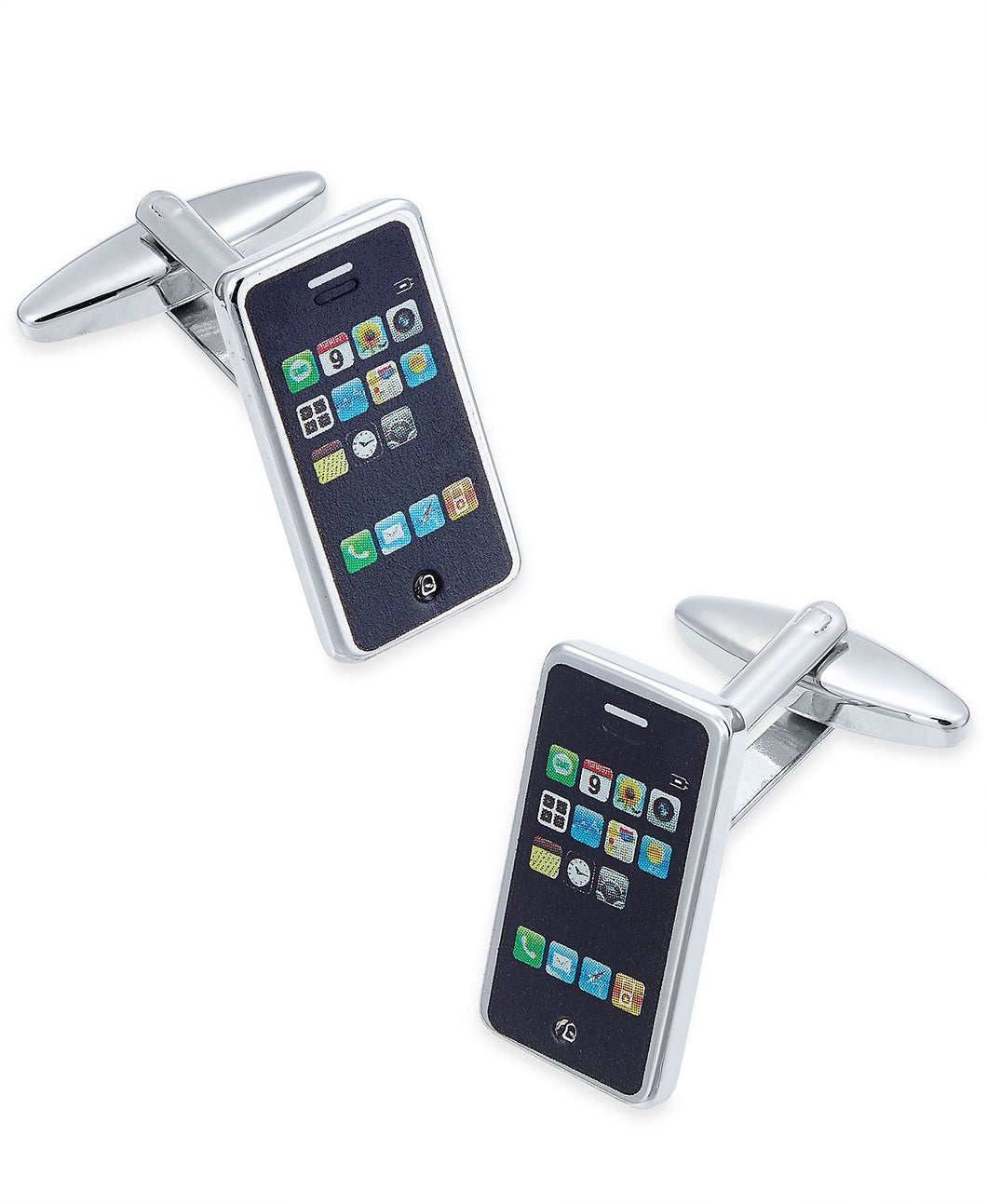 Sutton by Men's Stainless Steel Smart Phone Cuff Links