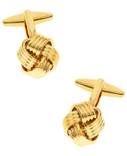 Load image into Gallery viewer, Sutton Gold-Tone Knot Cufflinks