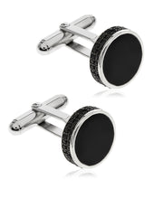 Load image into Gallery viewer, Sutton Sterling Silver Stone Cufflinks