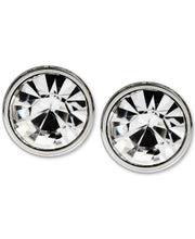 Load image into Gallery viewer, Men&#39;s Stainless Steel Round Stone Stud Earrings