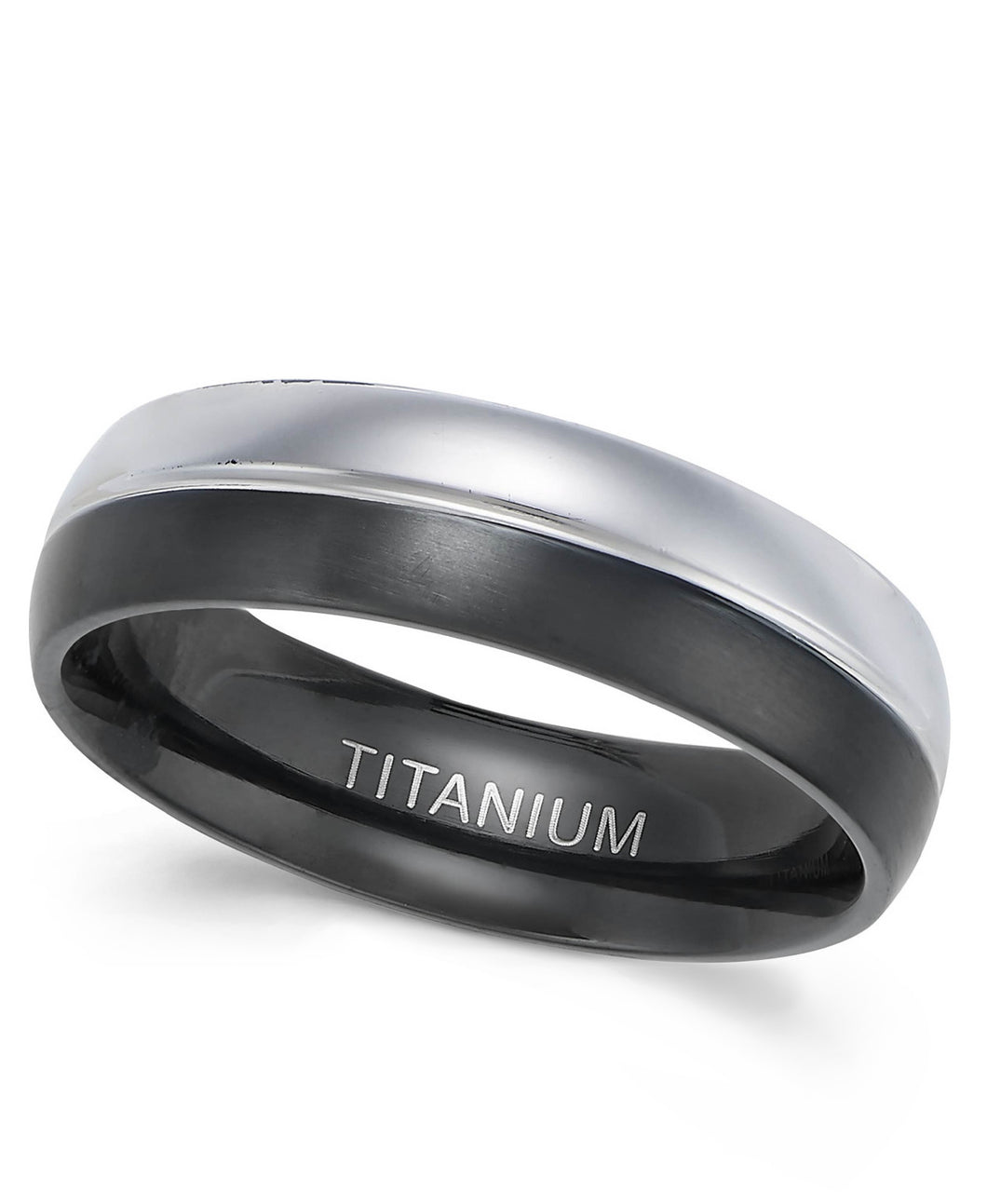 Men's two-tone Titanium Ring