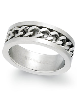 Men's Stainless Steel Chain Ring