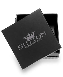 Men's Black Ion-Plated Stainless Steel Cable Slot Link Bracelet Gift Box