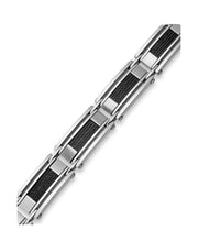 Load image into Gallery viewer, Men&#39;s Stainless Steel Cable Slot Link Bracelet