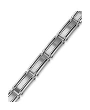 Load image into Gallery viewer, Men&#39;s Stainless Steel Three-Row Link Bracelet